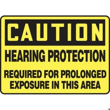 Accuform OSHA CAUTION SAFETY SIGN HEARING MPPE671XP MPPE671XP